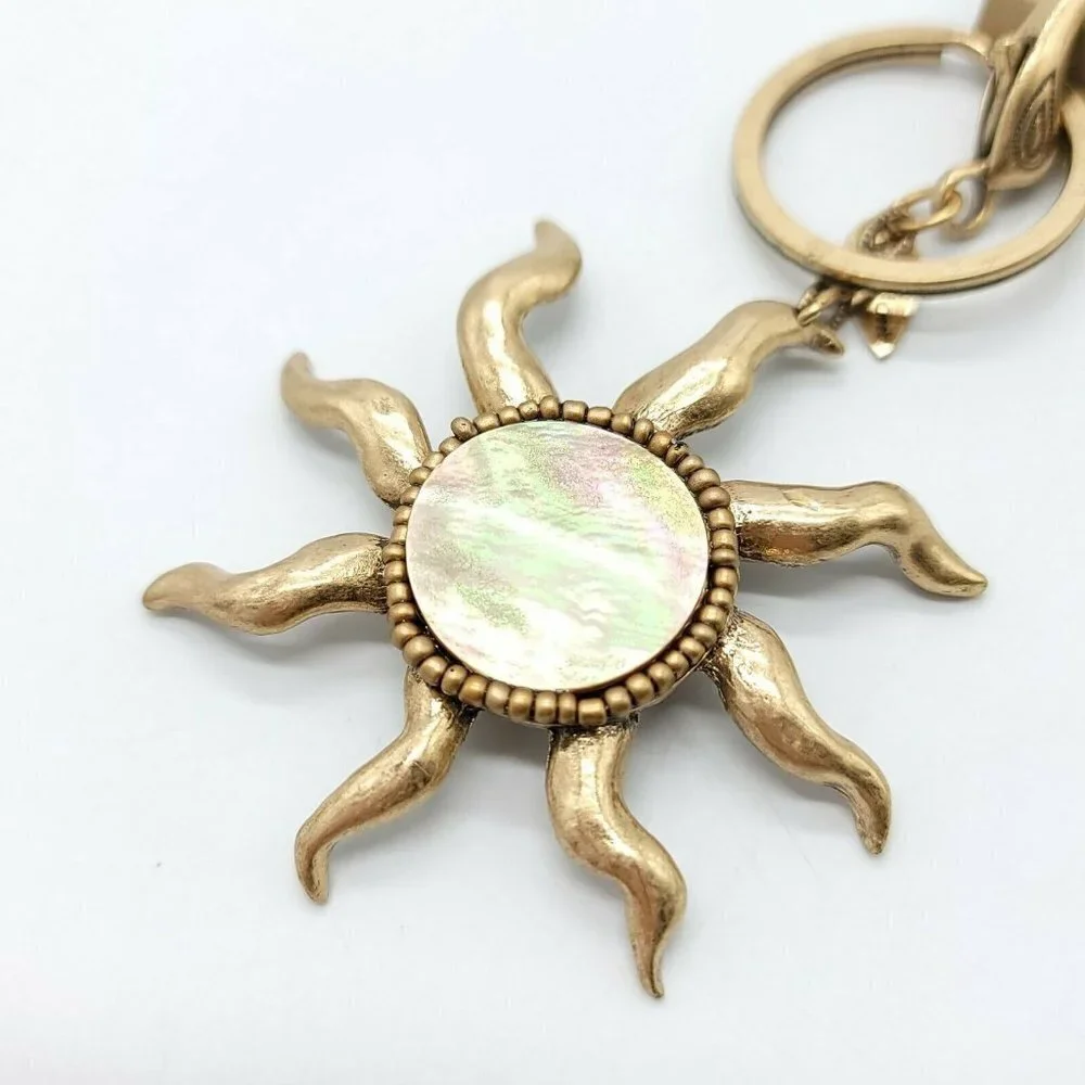 Coldwater Creek Clip On Charm Keychain Sun